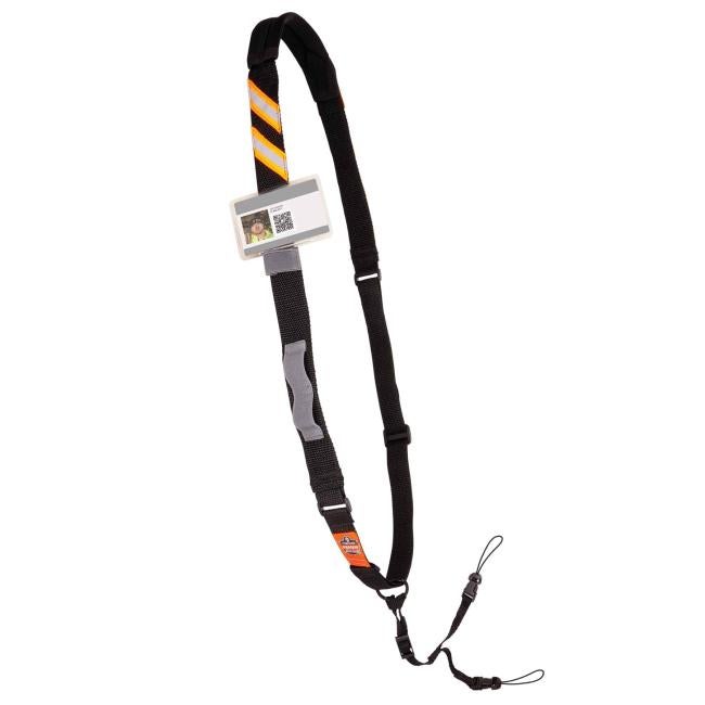Front of barcode scanner sling
