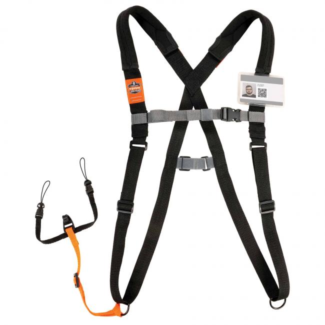 Front of barcode scanner harness