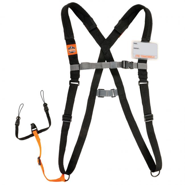 Front of barcode scanner harness