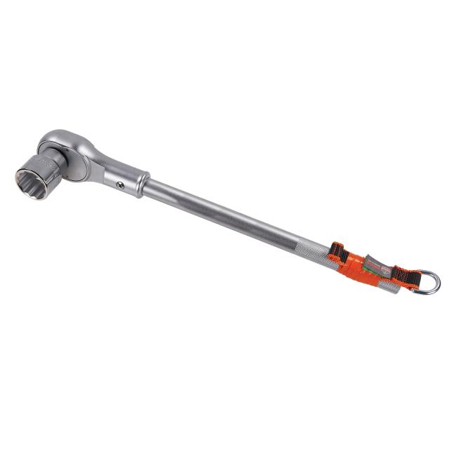web d-ring tool tail attached to a socket wrench