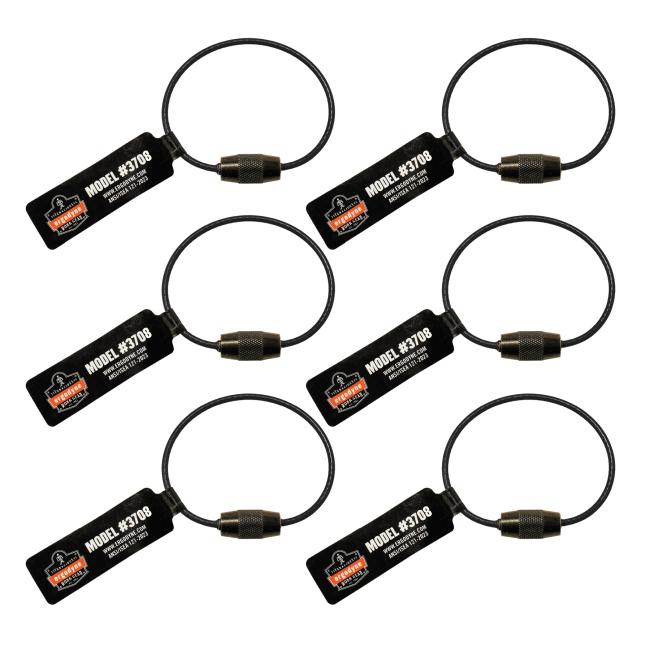 Six pack of wire screw gate tool tails