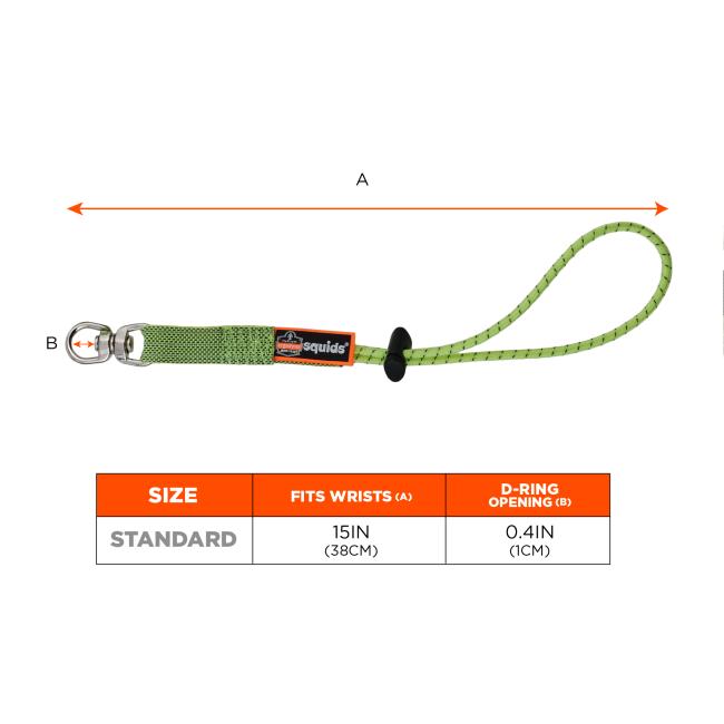 3713 Standard Lime Elastic Loop Tool Tails Swivel - 10lbs 3-pack image 2