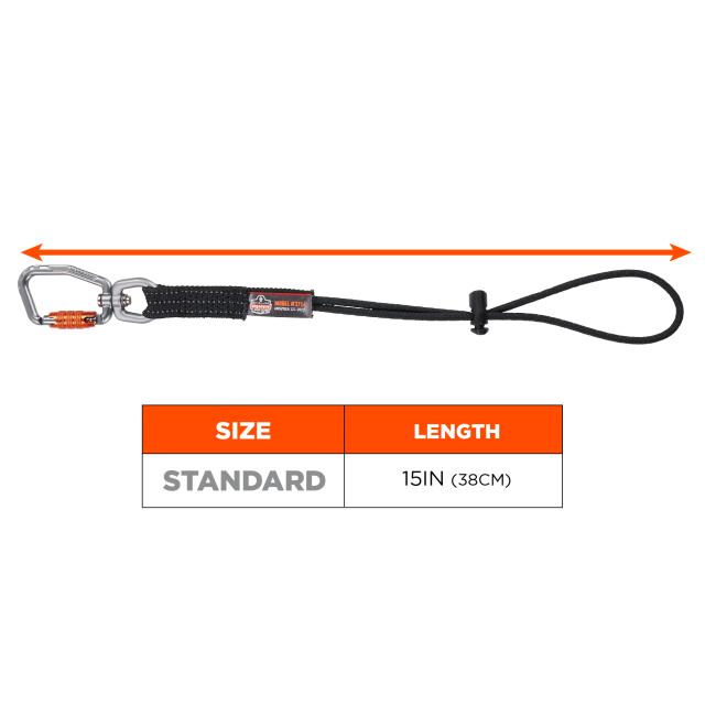 Size chart. Length of 15 inches or 38 cm