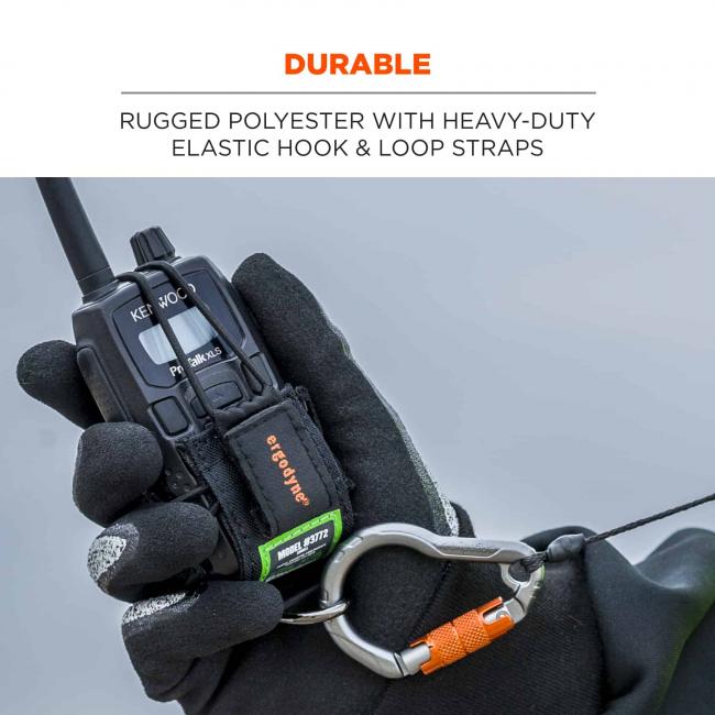 Durable: Rugged polyester with heavy-duty elastic hook & loops straps