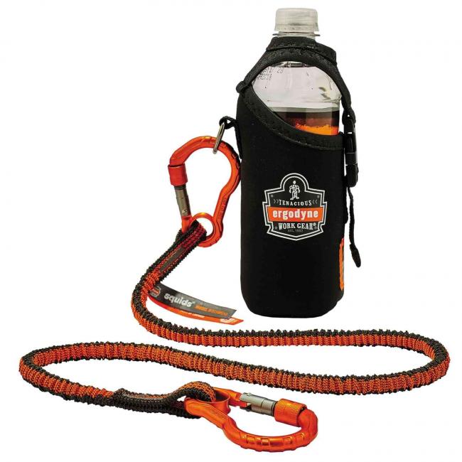 Lanyard attached to water bottle with 3775