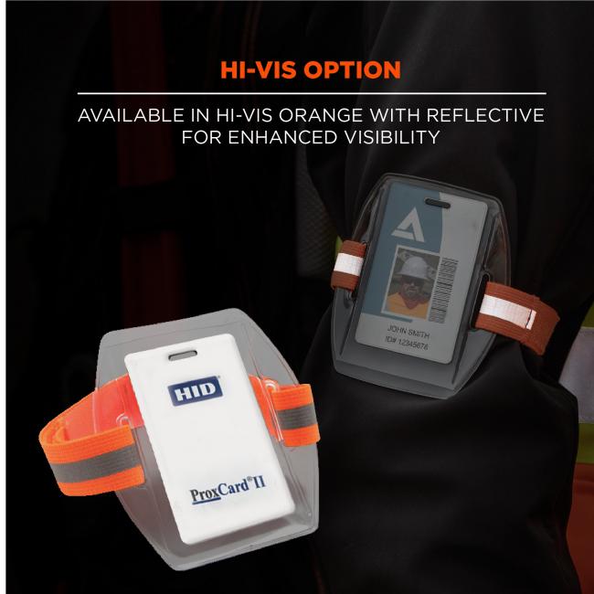 Hi-Vis option. Available in hi-vis orange with reflective for enhanced visibility
