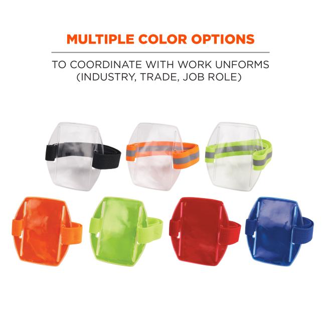 Multiple color options: to coordinate with work unniforms (industry, trade, job role). comes in black, hi-vis orange, hi-vis lime, orange, lime, red or blue