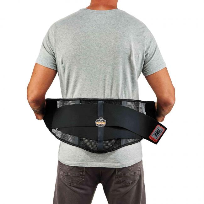 1051 S Black Mesh Back Support w/Lumbar Pad image 2