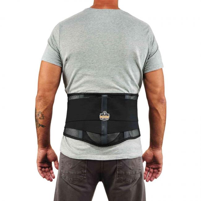 1051 S Black Mesh Back Support w/Lumbar Pad image 1