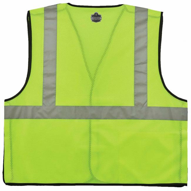 8216BA S/M Lime Type R Class 2 Breakaway Mesh Vest w/ ID Holder image 2