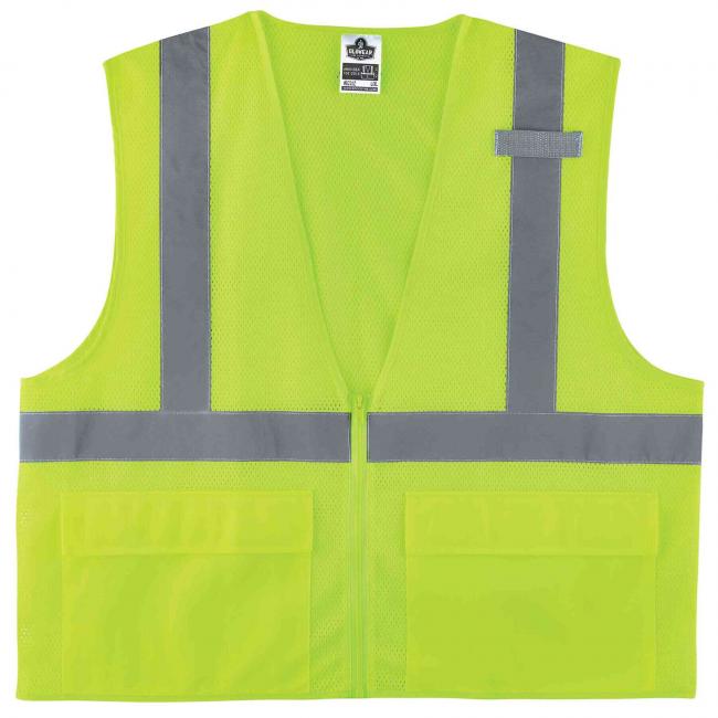 8220Z S/M Lime Type R Class 2 Standard Mesh Vest image 1