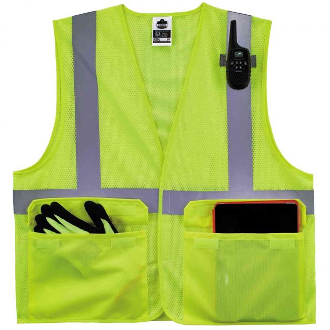 8220HL S/M Lime Type R Class 2 Standard Mesh Vest image 4