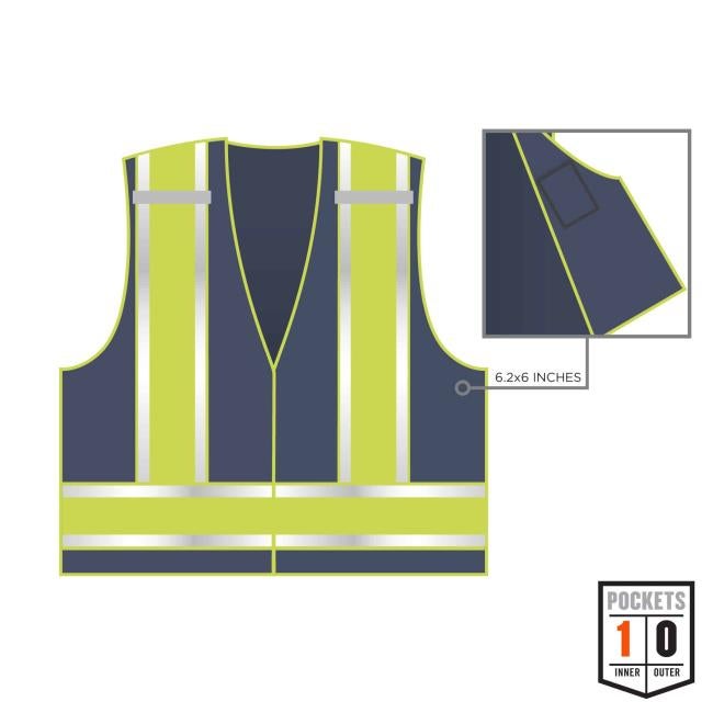 1 inner pocket (6.2x6 inches) and 0 outer pockets