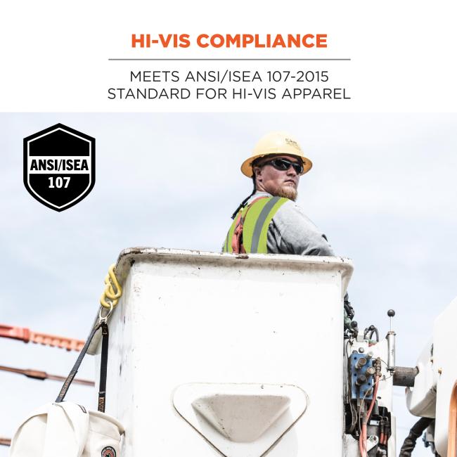 Hi-vis compliance: meets ansi/isea 107-2020 standard for hi-vis apparel image 4