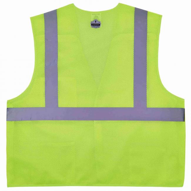 8217BA S/M Lime Class 2 Hi-Vis 5-Point Breakaway Safety Vest image 2