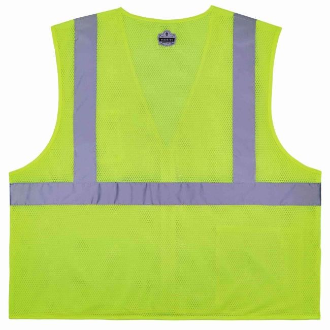8256Z 2XL/3XL Lime Class 2 Self-Extinguishing Hi-Vis Safety Vest image 2