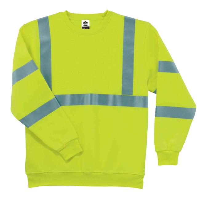 8397 XL Lime Class 3 Hi-Vis Sweatshirt image 1