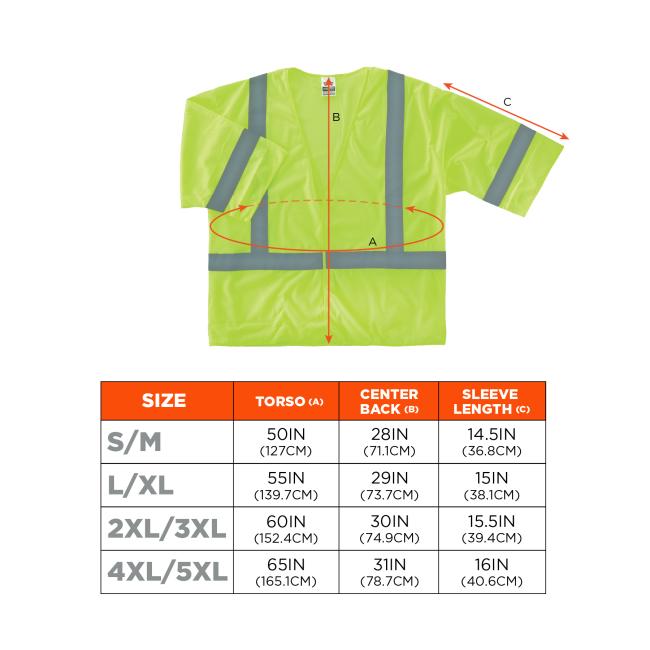 Size Chart for sizes S/M - 4XL/5XL. View size chart before the size selector for better screen reader experience. 