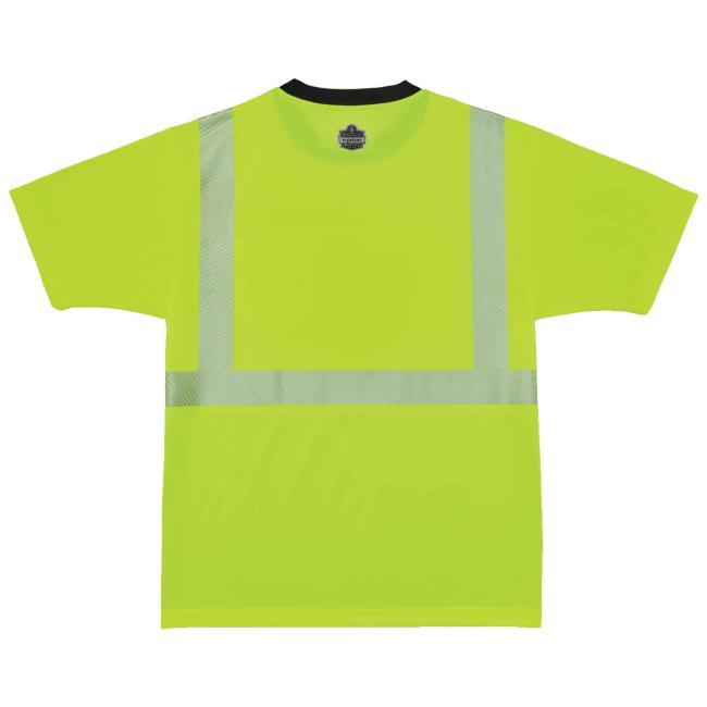 Back of hi-vis shirt