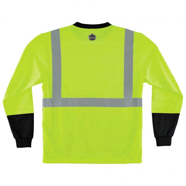 Hi-Vis Work Shirts - Black Front Long Sleeve | Ergodyne