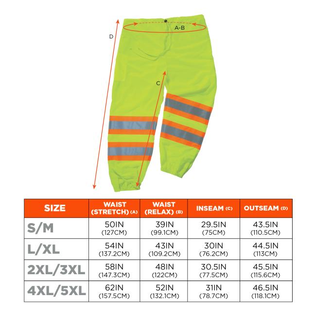 Size chart for sizes S/M through 4XL/5XL. Screen readers please view HTML size chart after color selections, for best experience.