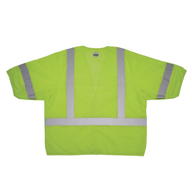 Back view of 8315ba hi vis breakaway safety vest