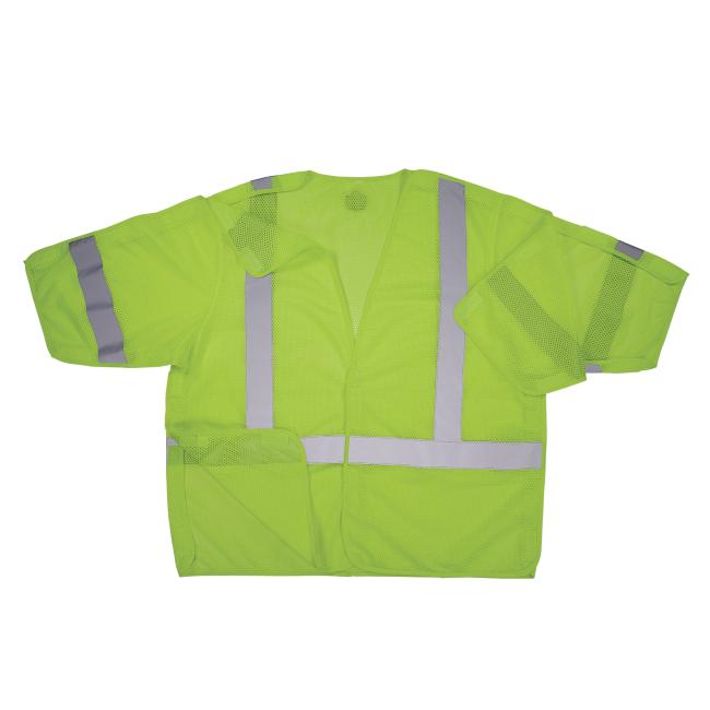 Front view of 8315ba hi vis breakaway safety vest with breakaway