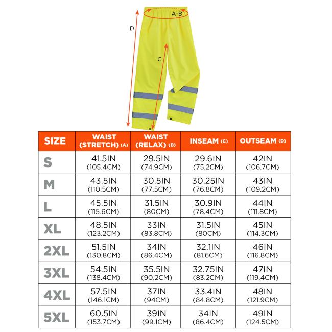 Size chart for sizes S through 5XL. Screen readers please view HTML size chart after color selections, for best experience.