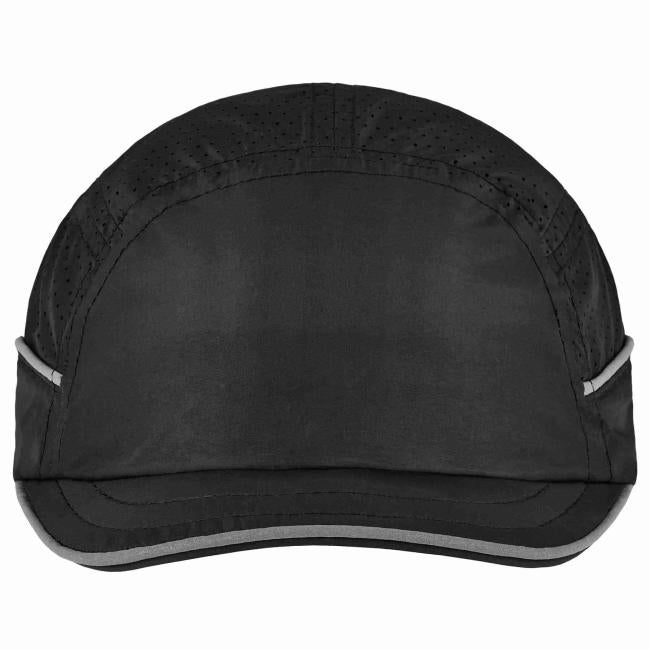 8955 Micro Brim Black Lightweight Bump Cap Hat image 8