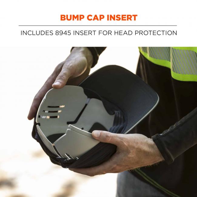 Bump cap insert: includes 8945 insert for head protection image 3