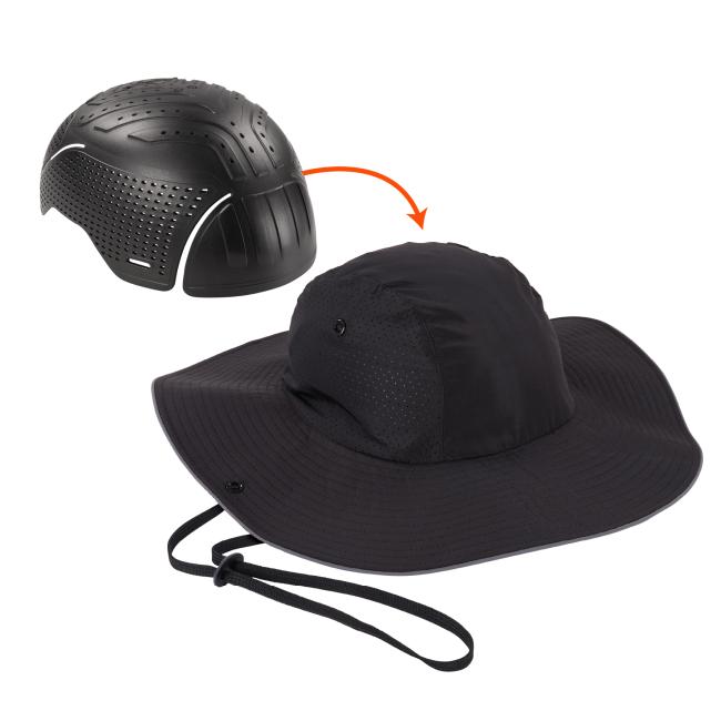 3 quarter view of lightweight ranger hat with bump cap insert