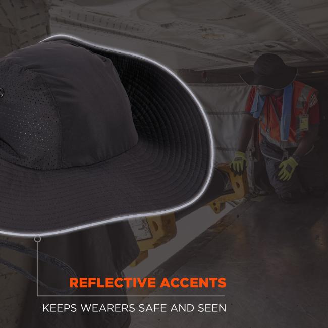 Reflective accents to keep wearers safe and seen