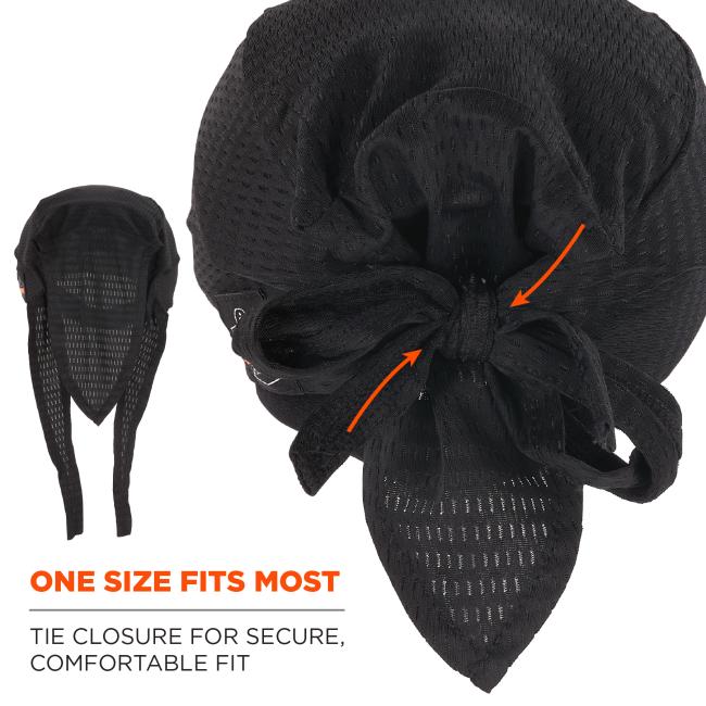 One size fits most: tie closure for secure, comfortable fit