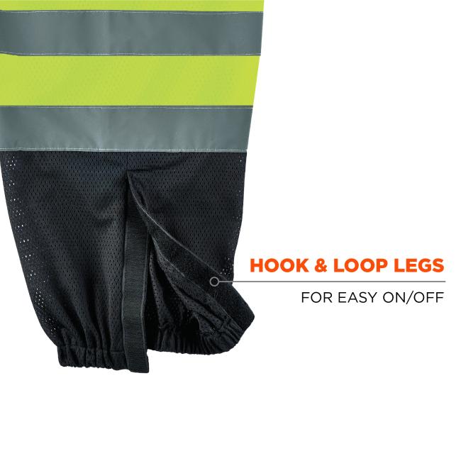 Hook and loop legs: for easy on and off