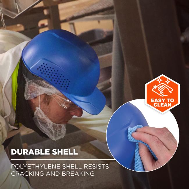 Durable shell: polythylene shell resists cracking and breaking. Easy to clean