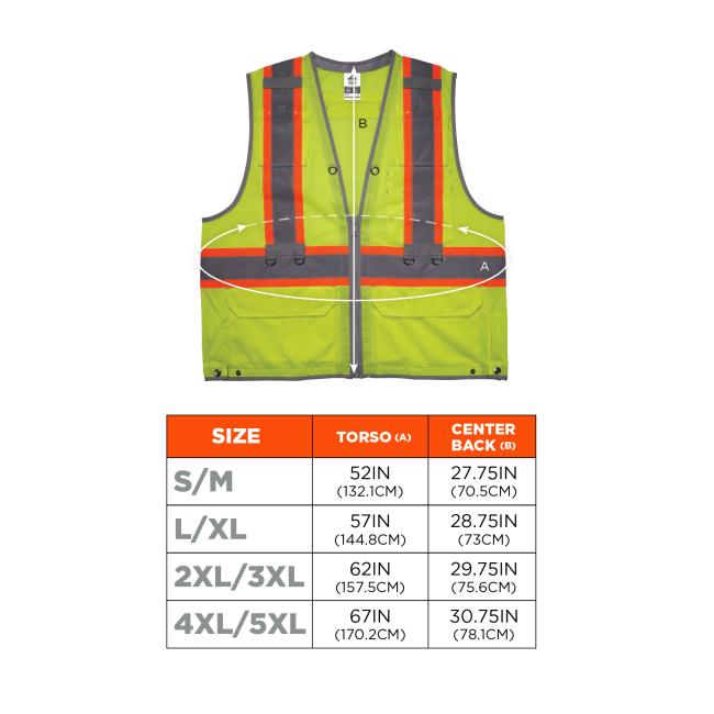 Size chart for sizes S/M - 4XL/5XL. Screen readers, please view size chart after color selector for optimal experience.