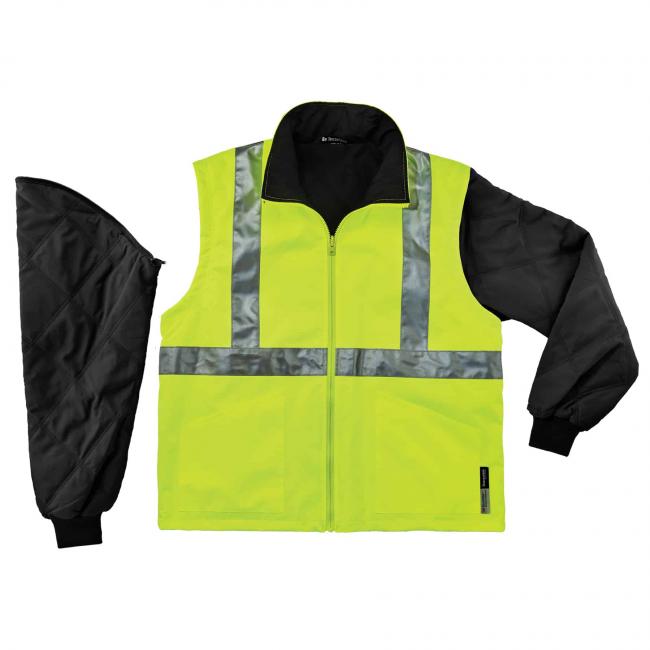 Vest with removeable sleeves
