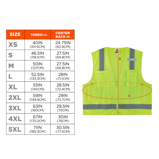 Hi-Vis Work Vest, Economy Surveyors | Ergodyne