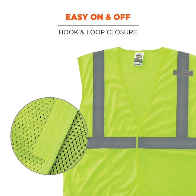 Easy on & off: hook & loop closure. Image shows detail of closure. 