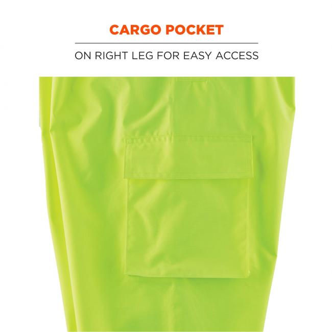 Cargo pocket: on right leg for convenient access and storage