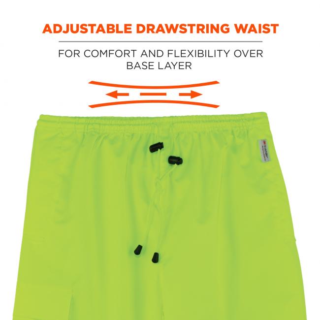 Adjustable drawstring waist: for comfort and flexibility over base layer