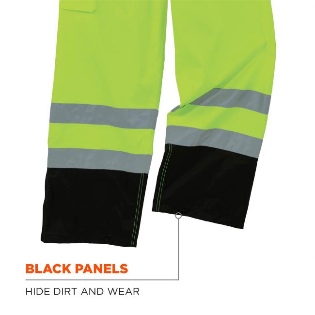 Black panels: hide dirt and wear