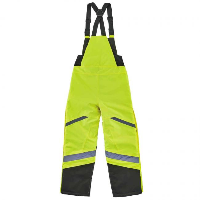 8928 S Lime Class E Hi-Vis Thermal Bibs image 3