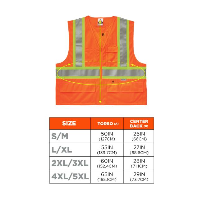 Size chart for sizes S/M - 4XL/5XL. Screen readers, please view size chart after color selector for optimal experience.