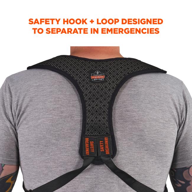 Safety hook & loop designed to separate in emergencies