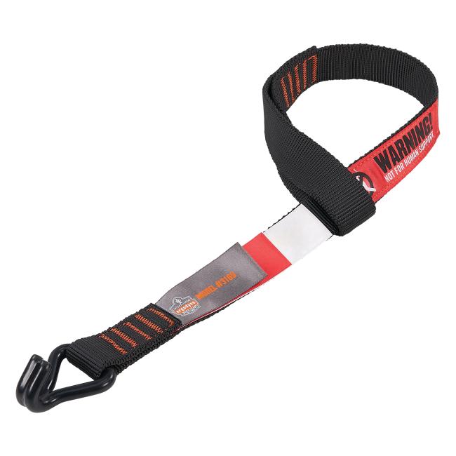 3q view of warehouse racking stabilizer strap