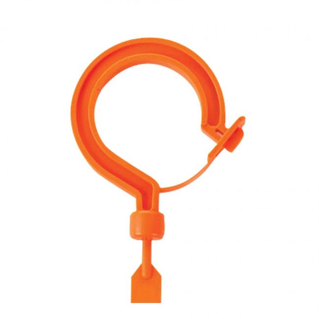 3540 11.8" (30cm) Orange Large Locking Hook Cable Ties image 1