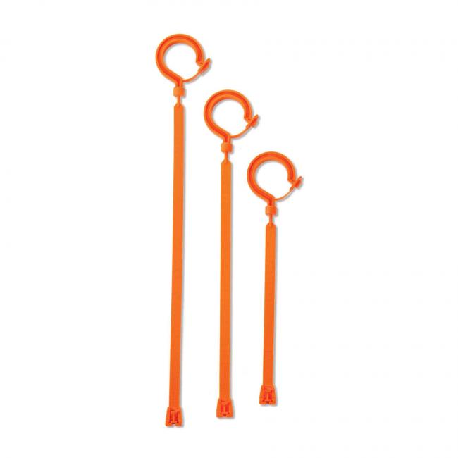 3540 11.8" (30cm) Orange Large Locking Hook Cable Ties image 3