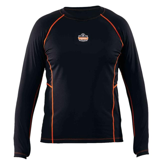 6435 M Black Base Layer Thermal Long Sleeve Work Shirts image 3