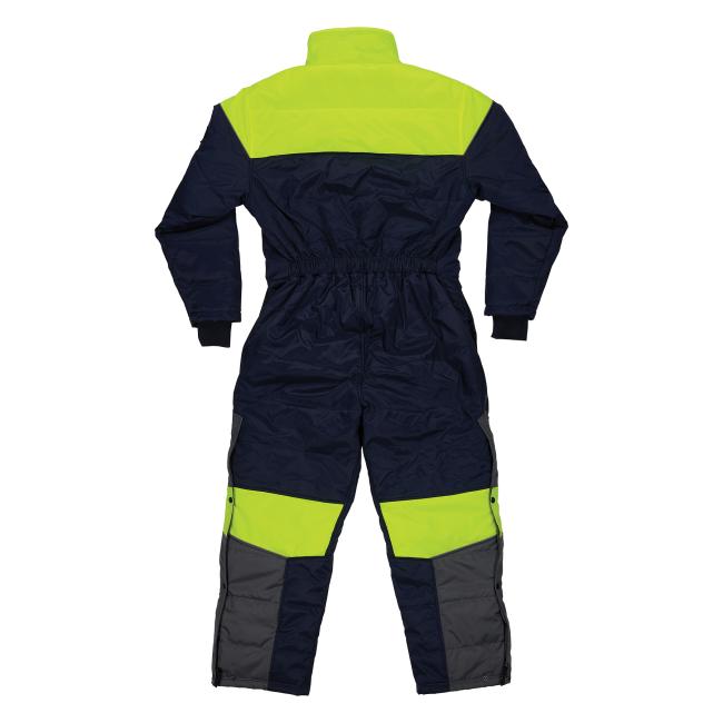 Back of 6475 insulated freezer coveralls